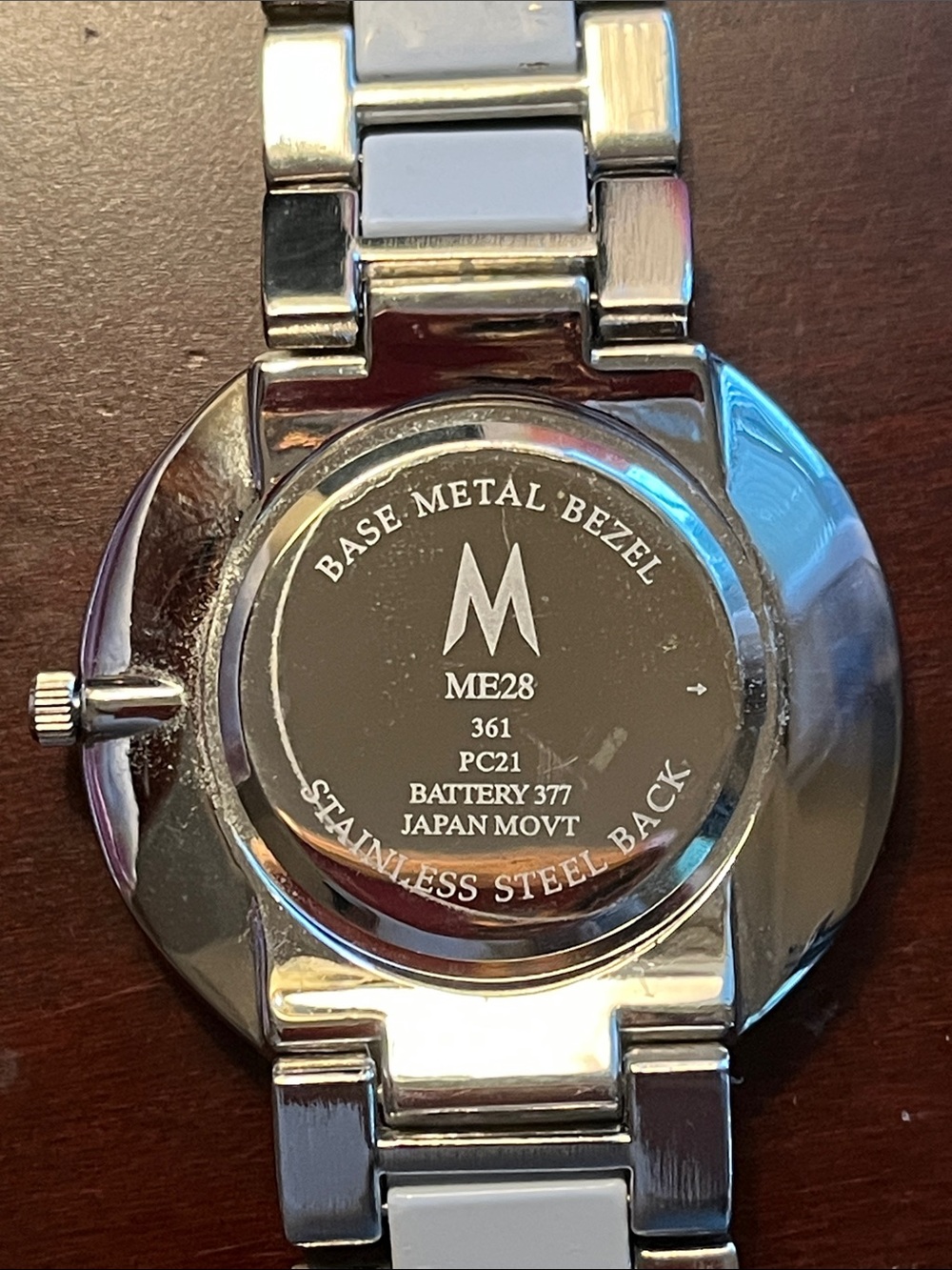 Marc Jacobs Women's Silver and White Crystal Bracelet Watch - Picture 2 of 5